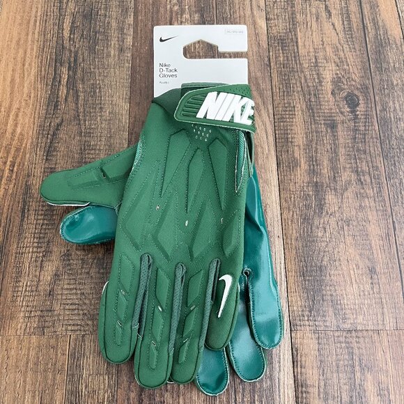 Nike D-Tack 7.0 Lineman Football Gloves Padded Green Mens Size 3XL FN0271-303 - Picture 11 of 11